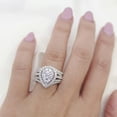 thumbnail image 5 of 2.00 CT T.W. Round Cut Pear Shape Halo Diamond Ring & Band Set in 14K Gold, 5 of 6