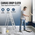 thumbnail image 3 of Simpli-Magic Multi-Purpose Canvas Drop Cloth Tarp (6' x 9') Pack of 12, 3 of 8