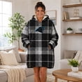 thumbnail image 4 of Pegasus Sports Carolina Panthers Wearable Sherpa Throw, 4 of 5