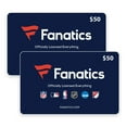 thumbnail image 1 of Fanatics $100 Gift Card Multi-Pack, 2 x $50, 1 of 1