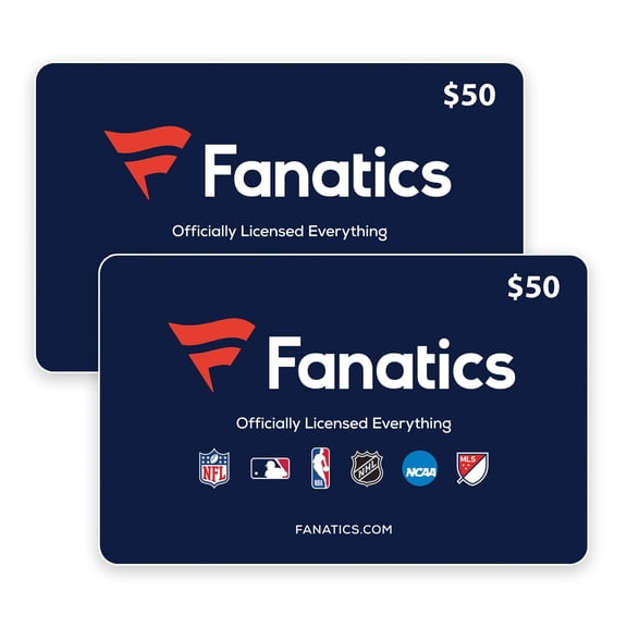 Fanatics $100 Gift Card Multi-Pack, 2 x $50