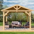 thumbnail image 3 of Member’s Mark Savannah Cedar and Aluminum Gazebo - 11’ x 13’, 3 of 9