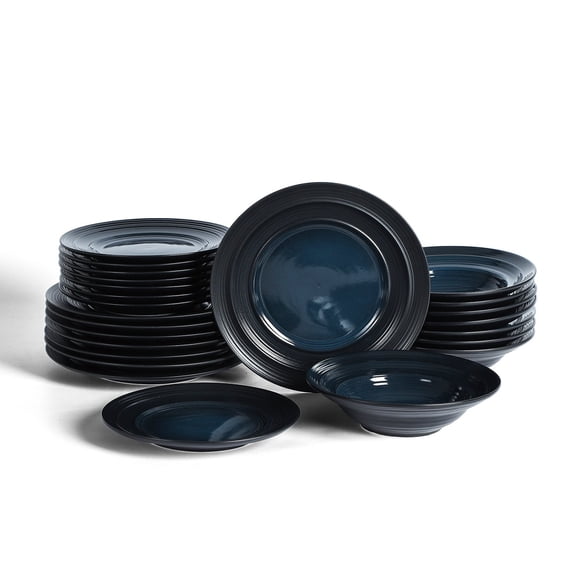 Earth & Clay Celeste 24-Piece Stoneware Dinnerware Set