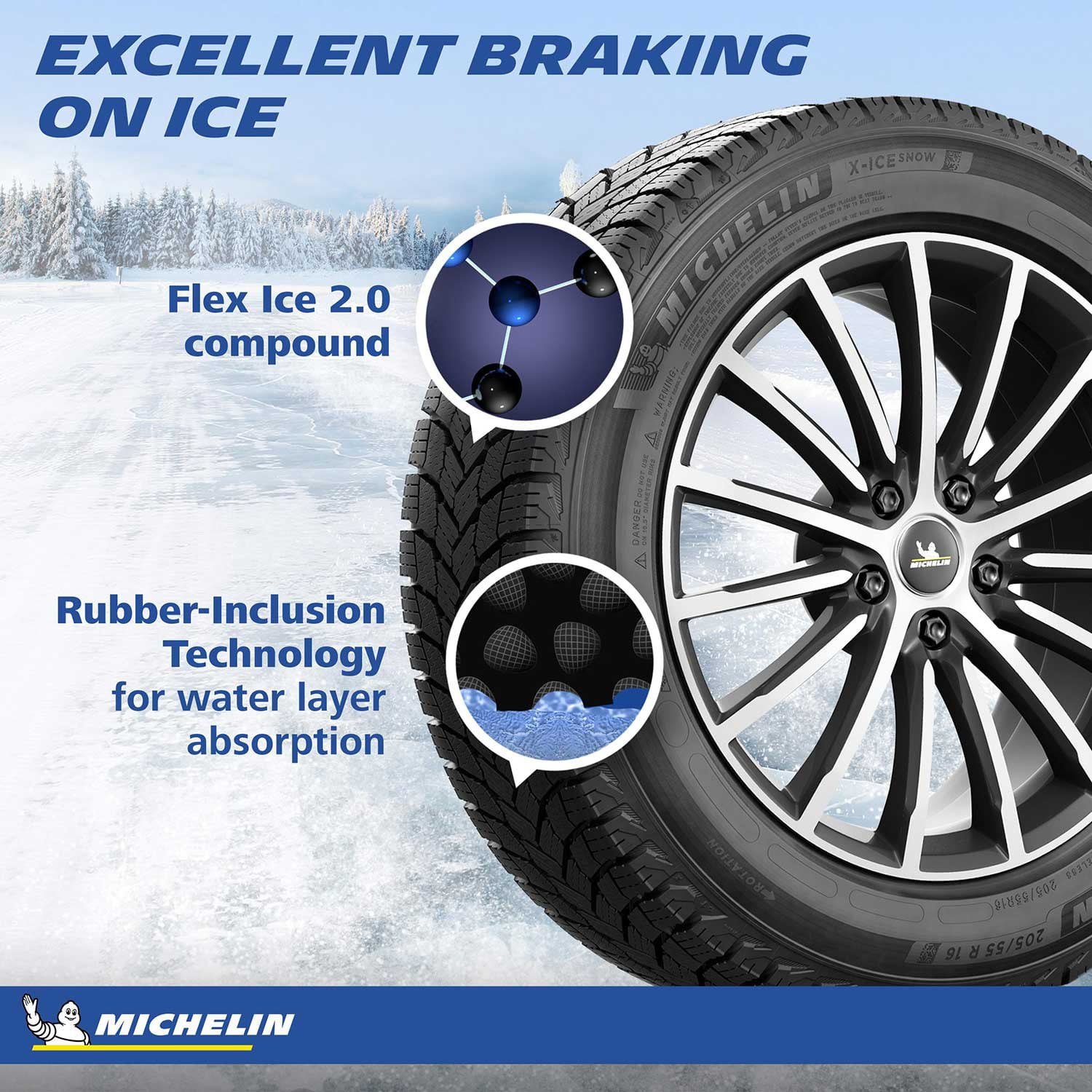 Michelin X-Ice Snow - 215&frasl;45R18&frasl;XL 93H Tire -
