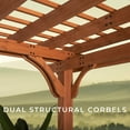 thumbnail image 8 of Backyard Discovery Beaumont Cedar Pergola with Trellis Roof and PowerPort, Choose Size, 8 of 9
