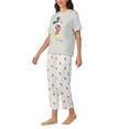 thumbnail image 2 of Character Women's Short Sleeve and Pant Pajama Set, 2 of 7
