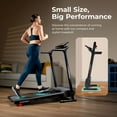 thumbnail image 2 of Sunny Health & Fitness SMART Easy Assembly Folding Treadmill, 2 of 6