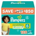 thumbnail image 1 of Pampers Swaddlers Diapers, Sizes Newborn-8, 1 of 12