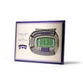 thumbnail image 1 of YouTheFan TCU Horned Frogs 17"x13" 3D 5 Layer Stadium View Wall Art, 1 of 5