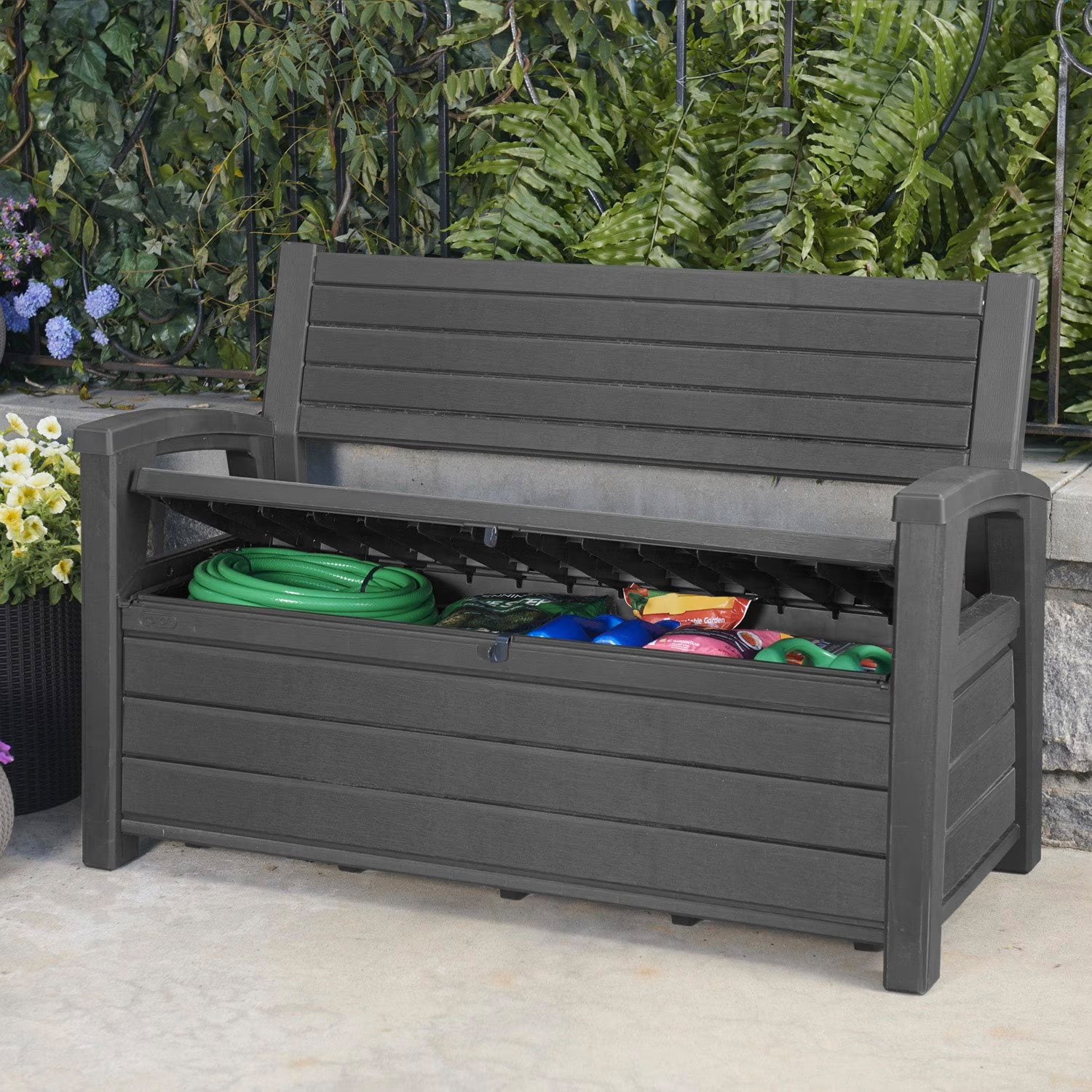Keter Hudson Plastic Storage Bench - Samsclub.com