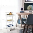 thumbnail image 2 of Seville Classics 3-Tier Steel Cart, 16.7" W x 13.9" D x 34.9" H, 2 of 7