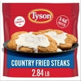thumbnail image 1 of Tyson Country Fried Steaks with Gravy Mix, Frozen, 4 oz., 10 pk., 1 of 9
