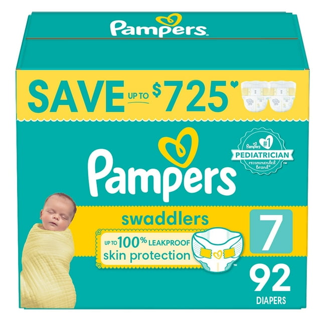 Pampers Swaddlers Diapers, Sizes Newborn-8