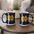 thumbnail image 5 of Logo Brands Notre Dame Fighting Irish 14oz Relief Mug Set, 5 of 5