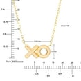 thumbnail image 7 of X O Necklace and Earring Set in 14K Gold, 7 of 12