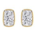 thumbnail image 2 of Lab Created Diamond Cushion Cut Diamond Stud Earrings, 2 of 4