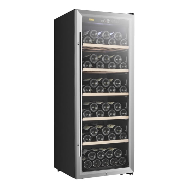 Lanbo 20 Inch 69 Bottle Freestanding Single Zone Wine Cooler