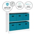 thumbnail image 5 of RiverRidge Horizontal Bookcase with 6 Bins, Assorted Shelf and Bin Colors, 5 of 6