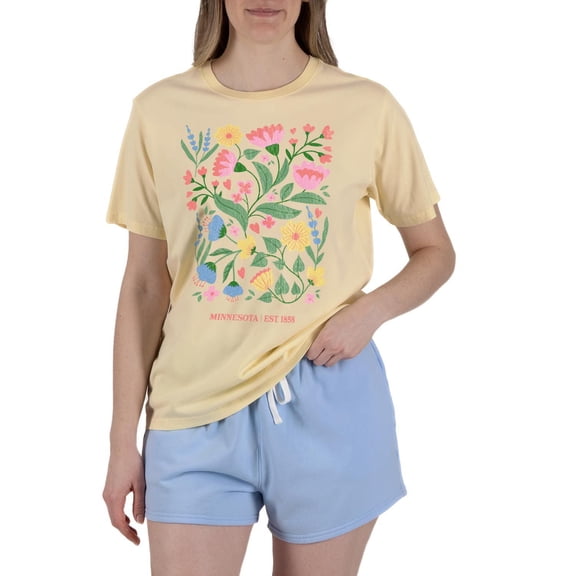 State of Mine Women's 2-Piece State T-Shirt and Short Gift Set