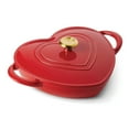 thumbnail image 1 of Tramontina 3-Quart Heart Shape Enameled Cast Iron Dutch Oven (Shallow, Oven Safe), 1 of 11