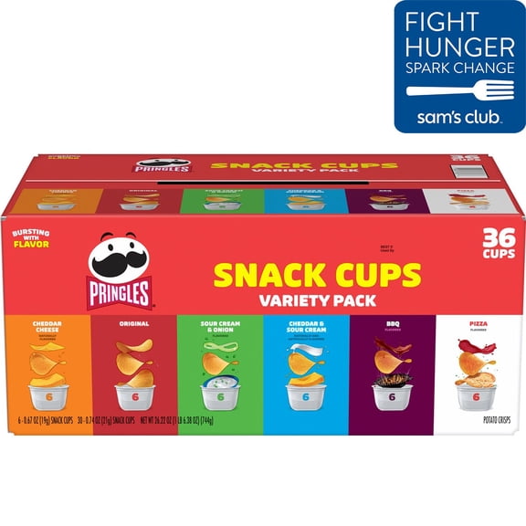 Pringles Snack Stacks Variety Pack Chips, 0.67 oz., 36 ct.