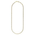 thumbnail image 2 of Tricolor Solid Diamond Cut Valentino Necklace in 14K Gold, 2 of 7