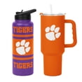 thumbnail image 1 of Logo Brands Clemson Tigers Tumbler Set, 1 of 5