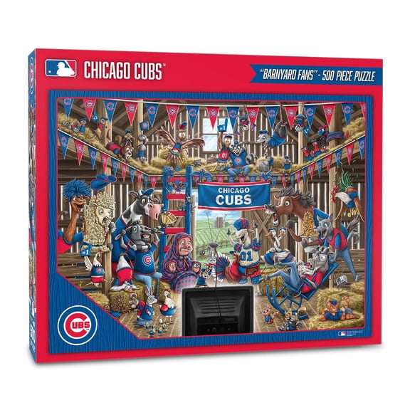 YouTheFan MLB 500 pc. Barnyard Fans Puzzle, Assorted Teams