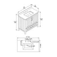 thumbnail image 23 of OVE Decors Kansas 36" W x 19" D Freestanding Bathroom Vanity with Sink, 23 of 24