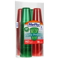thumbnail image 1 of Hefty Party Perfect Holiday-Colored Plastic Cups, 18 oz., 140 ct., 1 of 5