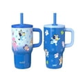thumbnail image 1 of Zak Designs 16-oz Stainless Steel Double-Wall Tumbler for Kids with Straw, 2-Piece Set, 1 of 7