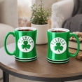 thumbnail image 5 of Logo Brands Boston Celtics 14oz Relief Mug Set, 5 of 5
