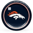 thumbnail image 1 of Denver Broncos NFL Round Paper Plates, 10", 85 ct., 1 of 8