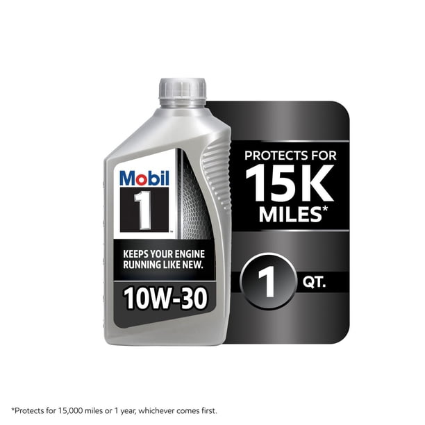Mobil 1 10W-30 Motor Oil 6-pack, 1 quart bottles - Samsclub.com