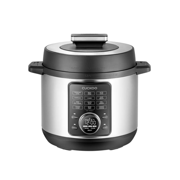 CUCKOO Electric Pressure Cooker 6-quart. 8-in-1 Pressure Cooker with Built-in Stainless Steel Inner Pot.  24-cup Capacity.