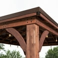 thumbnail image 6 of Backyard Discovery 14' x 10' Cordova Gazebo with Electric (Dark Brown), 6 of 10