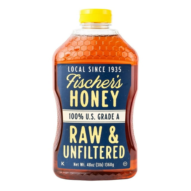 Fischer's Raw and Unfiltered Honey, 48 oz.