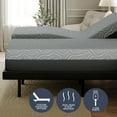 thumbnail image 3 of GhostBed DuoCoil 13" Medium Plush Hybrid Mattress and Adjustable Base Set, 3 of 8