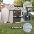 thumbnail image 3 of Lifetime 12.5' x 8' Outdoor Storage Shed, 3 of 18