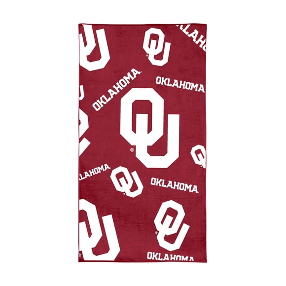 Logo Brands Oklahoma Sooners 38"x72" Beach Towel