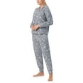 thumbnail image 2 of Cuddl Duds Women's 2-Piece Pullover and Jogger Pajama Set, 2 of 7