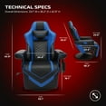 thumbnail image 4 of RESPAWN-S900 Racing Style Gaming Recliner Chair, Assorted Colors, 4 of 9