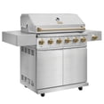 thumbnail image 2 of Gordon Ramsay Collections THOR Kitchen Outdoor Stainless Steel 6-Burner Gas Grill w/ Cover, 2 of 12