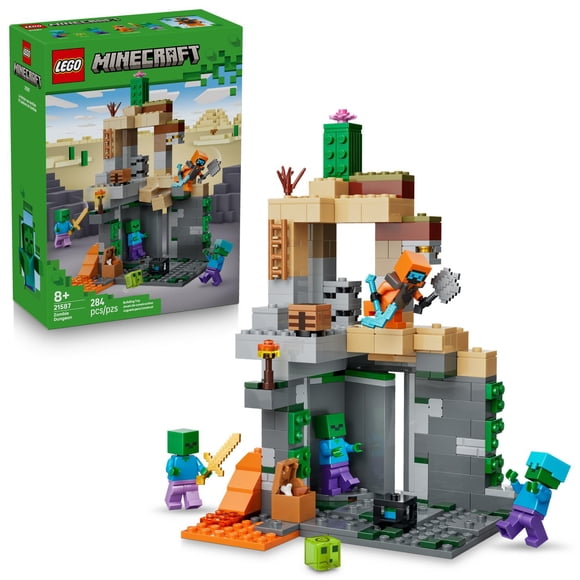 LEGO Minecraft Zombie Dungeon Building Toy, 284 pc.