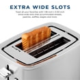 thumbnail image 5 of GE 2-Slice Stainless Steel Toaster with Extra-Wide Slots, 7 Shade Settings & Removable Crumb Tray, 5 of 7
