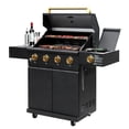 thumbnail image 6 of Gordon Ramsay Collections THOR Kitchen Outdoor Black 4-Burner Gas Grill w/ Cover, 6 of 13