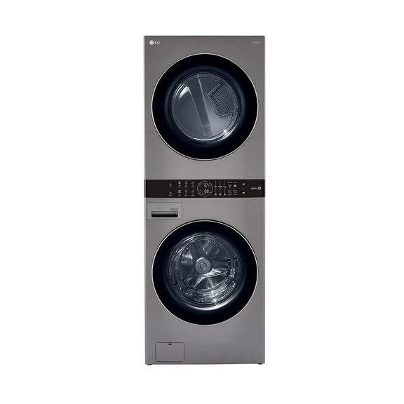 LG Single Unit Front Load WashTower with Center Control 4.5 cu. ft. Washer and 7.4 cu. ft. Gas Dryer