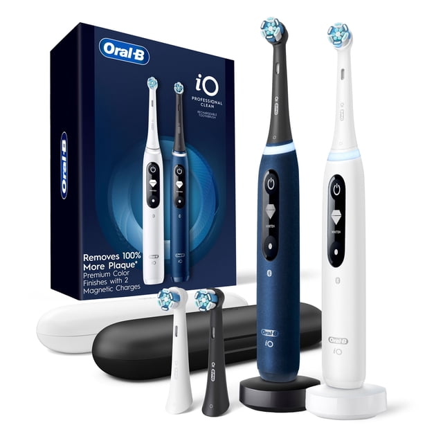 Oral-B iO Series 7 Electric Toothbrush, 2 pk., 4 Brush Heads, Choose Color