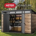 thumbnail image 10 of Keter 11' x 7' Signature Collection Resin Outdoor Shed, 10 of 21