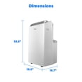 thumbnail image 11 of Midea Duo 12000 DOE 14000 BTU ASHRAE Smart Inverter Portable AC with Heat, 11 of 15